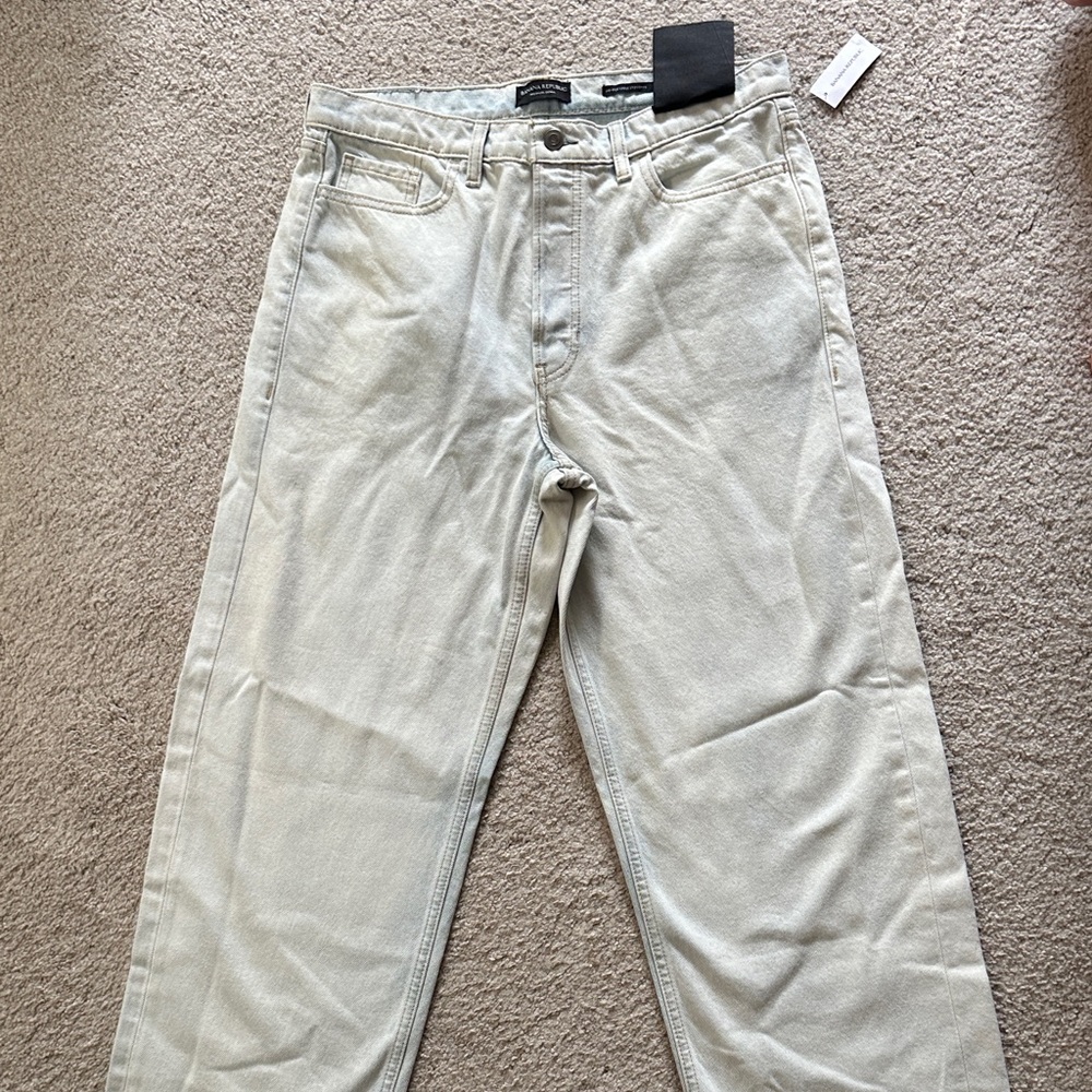 Banana Republic mid-rise stovepipe premium denim